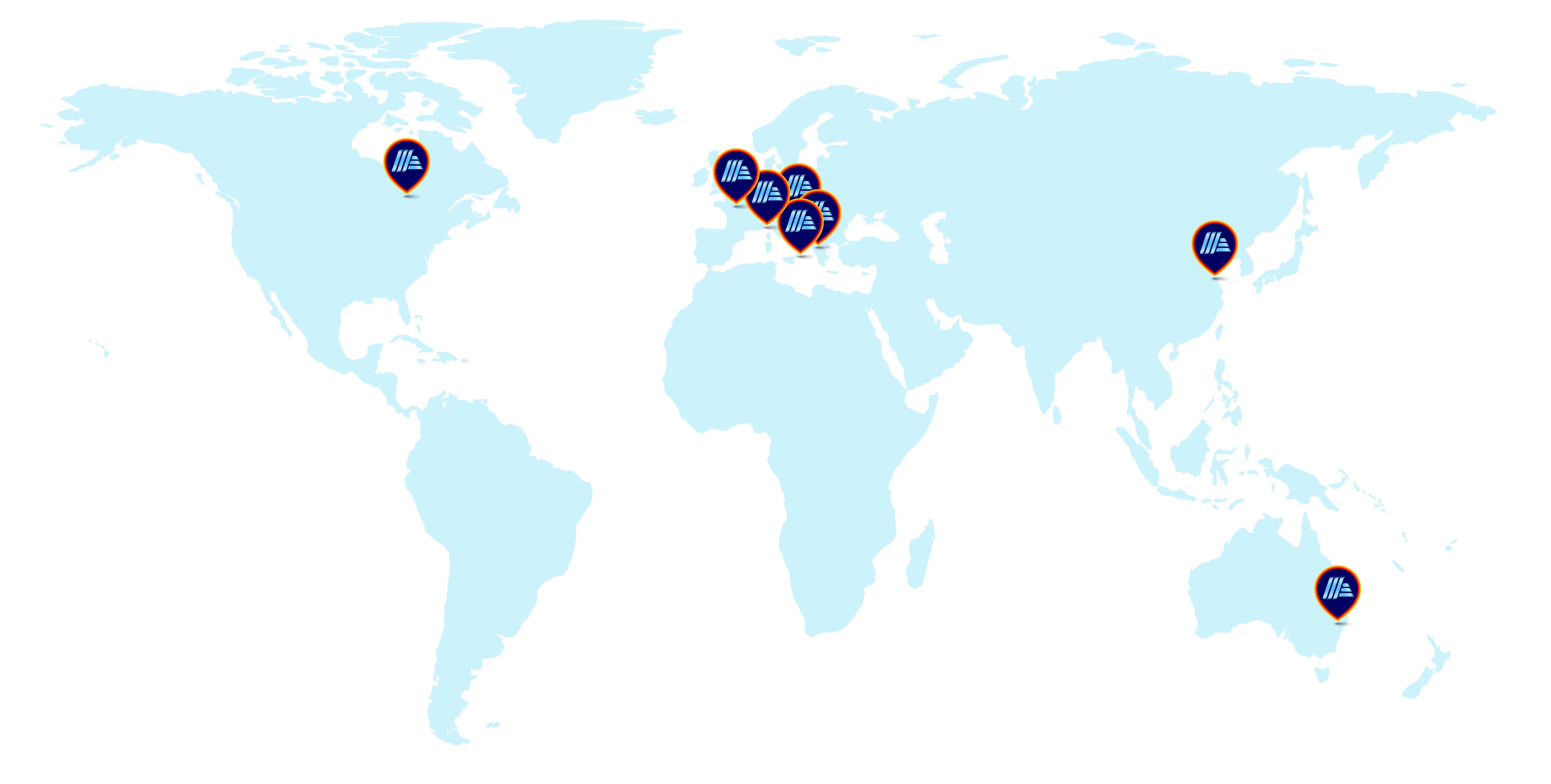 ALDI International Map