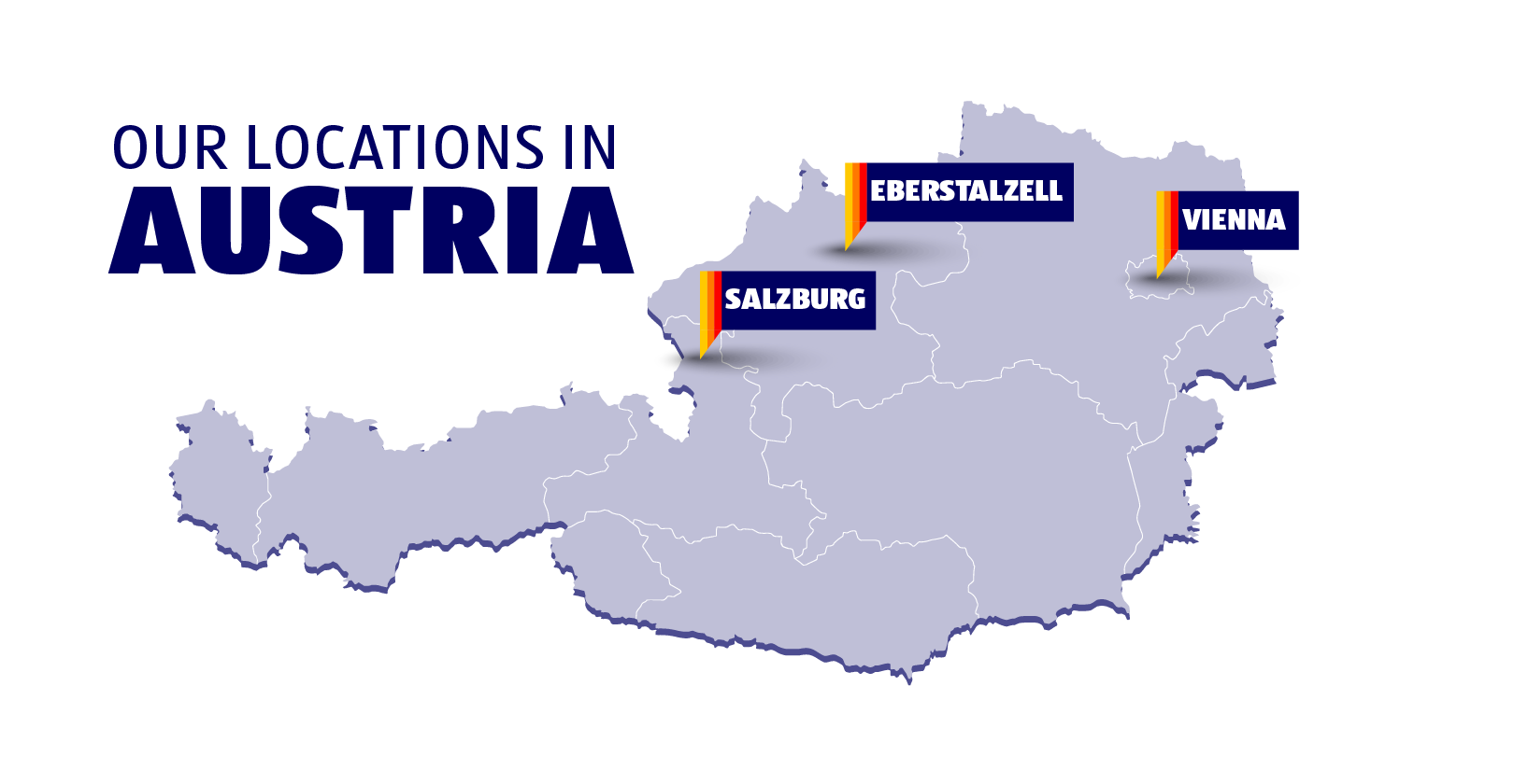 Austria map - Work in Austria - English speaking jobs in Austria
